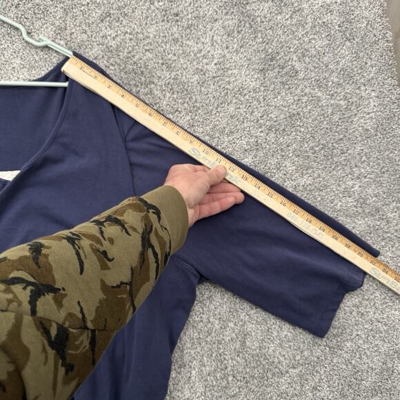 Henley Top Womens Plus 4X Romantic Grandmacore Cottagecore Lace Detail Soft Cozy - Picture 5 of 7